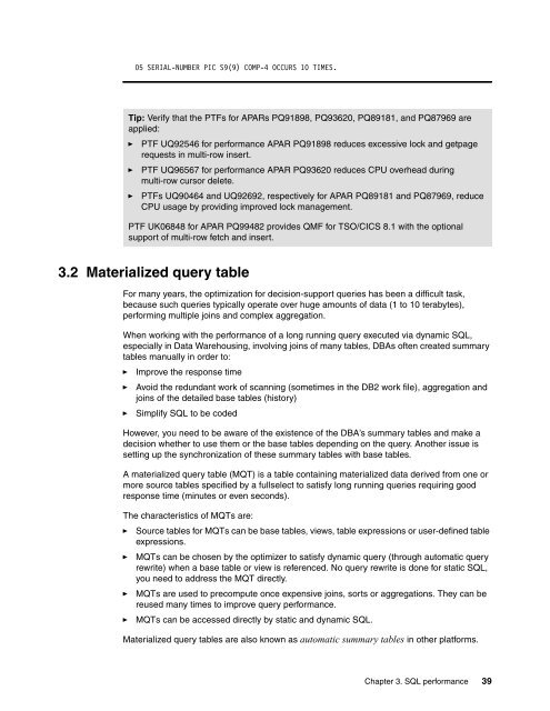 DB2 UDB for z/OS Version 8 Performance Topics - IBM Redbooks