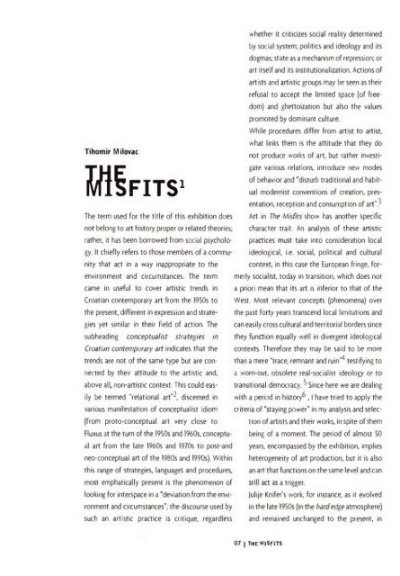 The Misfits.pdf - Muzej suvremene umjetnosti Zagreb