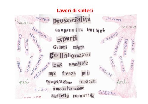 La didattica tra educazione prosociale e cooperative ... - Prosocialità