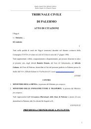 L'atto di citazione dell'avvocato Daniele Osnato - stragi80.it