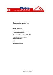 Dauernutzungsvertrag - Wohnungsgenossenschaft Bremerhaven eG