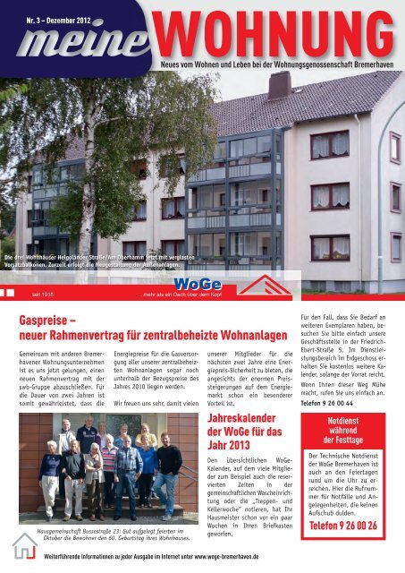 Ausgabe 2012 Dezember - Wohnungsgenossenschaft ...