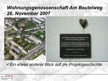 Präsentation Wohnungsgenossenschaft Am Beutelweg - WOGEBE ...