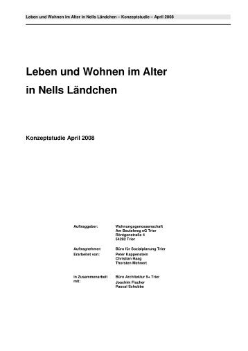 Leben und Wohnen im Alter in Nells Ländchen - WOGEBE ...