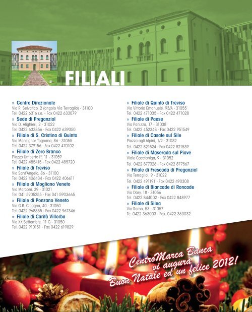 Stiamo Insieme - n. 32 - Dicembre 2011 - CentroMarca Banca