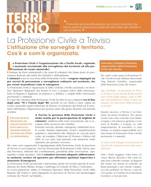 Stiamo Insieme - n. 32 - Dicembre 2011 - CentroMarca Banca