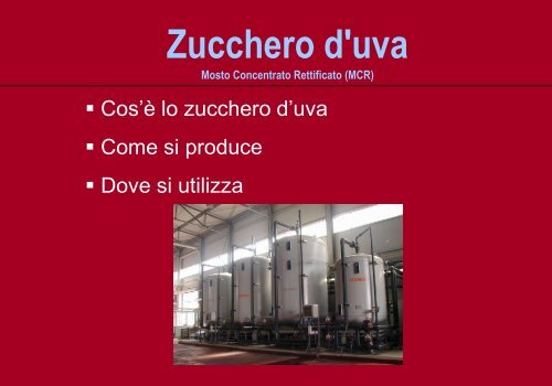 Zucchero d'uva Mosto Concentrato Rettificato (MCR) - Eurotec WTT