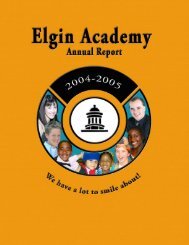 Annual Report 0405 - Elgin Academy