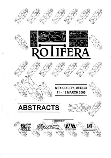 ABSTRACTS Rotifera XI - Facultad de Estudios Superiores Iztacala ...
