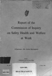 Report of the Commission of Inquiry on Safety Health and Welfare at ...