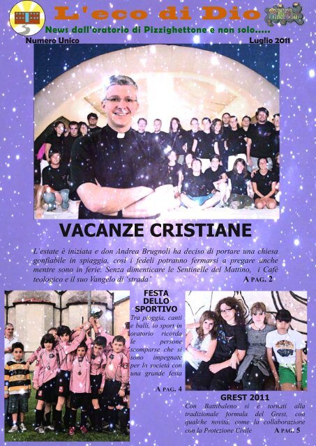 VACANZE CRISTIANE - Parrocchie di Pizzighettone