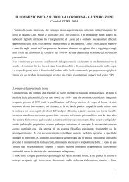 IL MOVIMENTO PSICOANALITICO - Licitra Rosa Dr. Carmelo ...