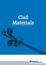 Clad Materials - Wickeder Westfalenstahl GmbH