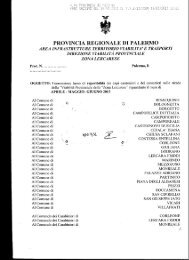 PROVINCIA REGIONALE DI PALERMO - Comune di Giuliana