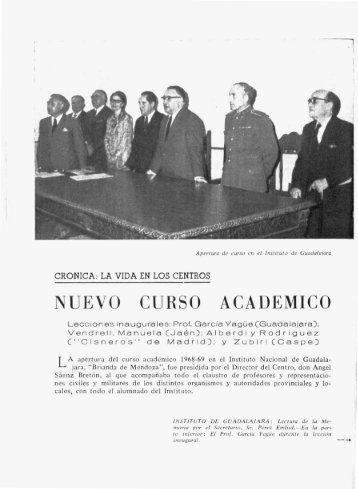 NUEVO CURSO ACADEMICO