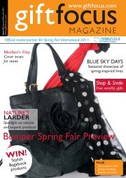 Bumper Spring Fair Preview - Gift Focus magazine