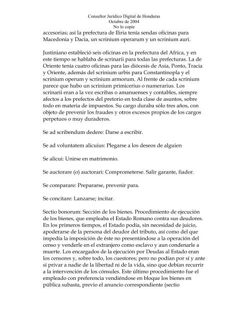 Diccionario Jurídico con voces en Latín - Derecho