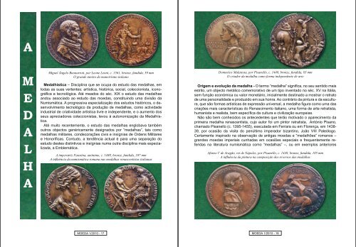 A Medalha: arte nobre da escultura