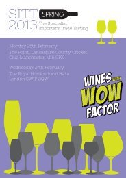 To Download The Brochure - The Specialist Importers Trade Tastings