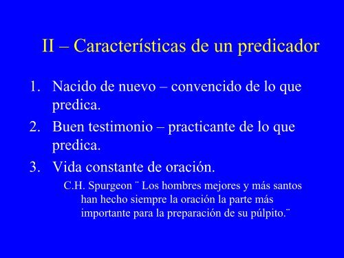 La predicación - Iglesia de Dios Pentecostal M.I.