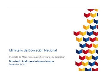 Directorio de Auditores Internos Icontec - Modernizacion