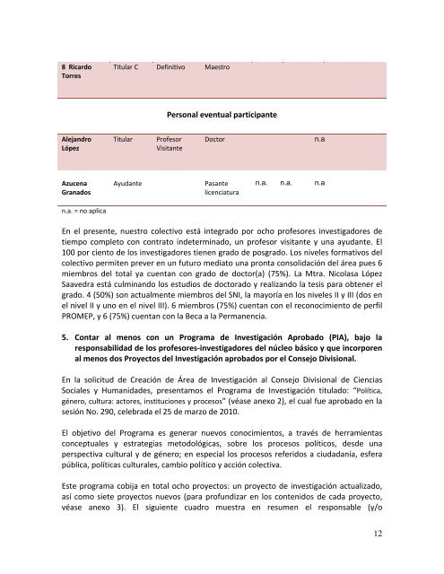 Área de Investigación de Teoría y Análisis de la Política - UAM ...