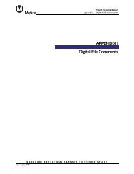 Appendix J - Digital File Comments - Metro
