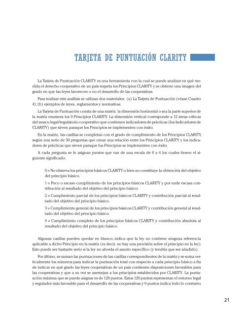 Aplicación de los Principios CLARITY a la Ley General de ...