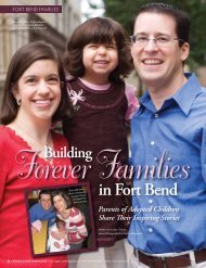 Building Forever Families in Fort Bend - Sugar Land Magazine