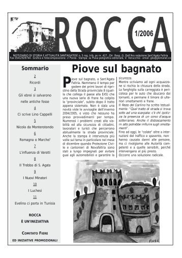 Piove sul bagnato - La Rocca - il giornale di Sant'Agata Feltria ...