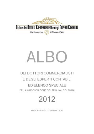 Scarica l'Albo in formato PDF - odcec.rimini