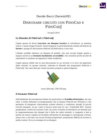 DISEGNARE CIRCUITI CON FIDOCAD E FIDOCADJ - ElectroYou