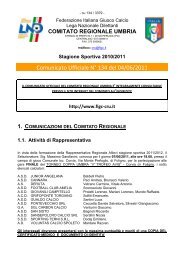Comunicato Ufficiale N° 134 del 04/06/2011 - FIGC Comitato ...