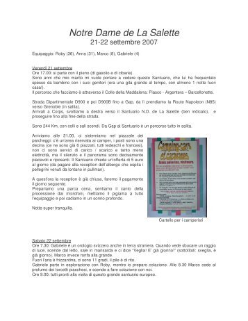 Il Santuario di Notre Dame de la Salette, Rhone Alpes - Camper online