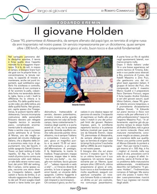 BALDI ROMPE L'INCANTESIMO - Federazione Italiana Tennis