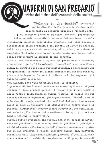 Vesione PDF (55 MB) - Quaderni di San Precario - Precaria