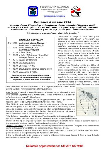 13-05-05_Zbevnica.pdf - Societa' Alpina delle Giulie