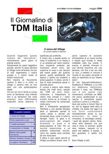 TDM05 su WIL - TDM Italia