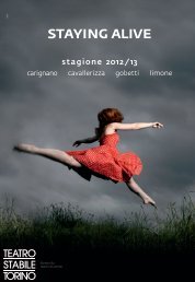 staying alive - Teatro Stabile di Torino