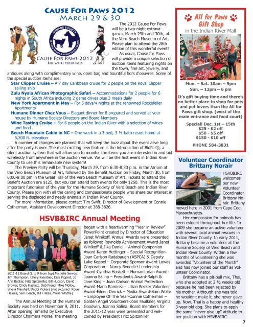 Winter Edition - Humane Society of Vero Beach & Indian River County