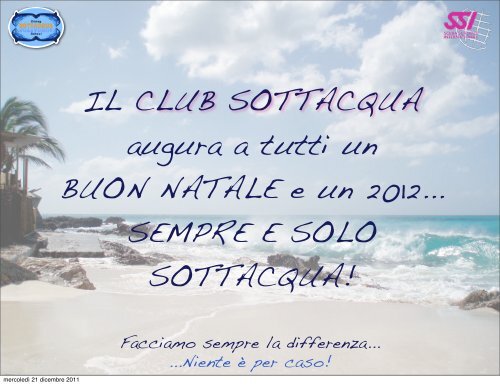 18 Dicembre: Cena sociale di fine anno - Sottacquasub.com