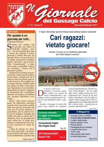 GIORNALE n. 14 - gussago calcio