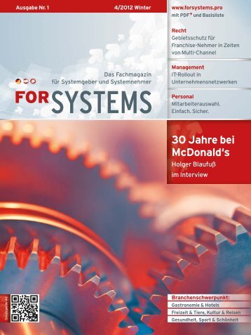 forSYSTEMS 2012 | 4