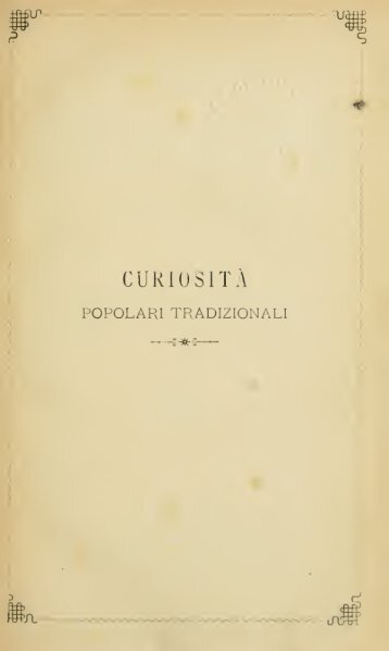 Curiosità popolari tradizionali - Centrostudirpinia.It