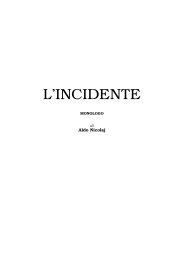 L'INCIDENTE - Aldo Nicolaj
