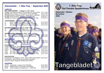 Hent Tangebladet september 2004 - Det Danske Spejderkorps