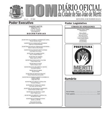 Poder Executivo - Prefeitura de São João de Meriti