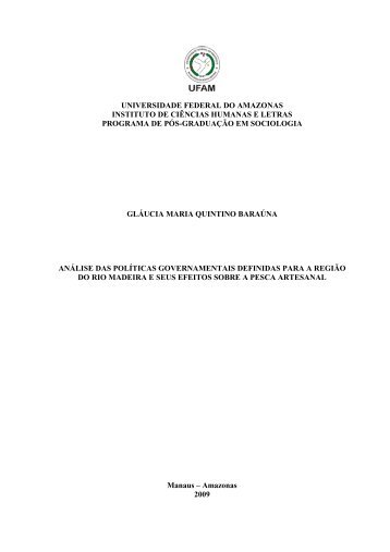 Dissertação - PPS - Gláucia Maria Quintino Baraúna - PPG - UFAM
