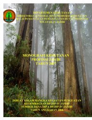 monografi kehutanan propinsi jambi tahun 2007 - Departemen ...