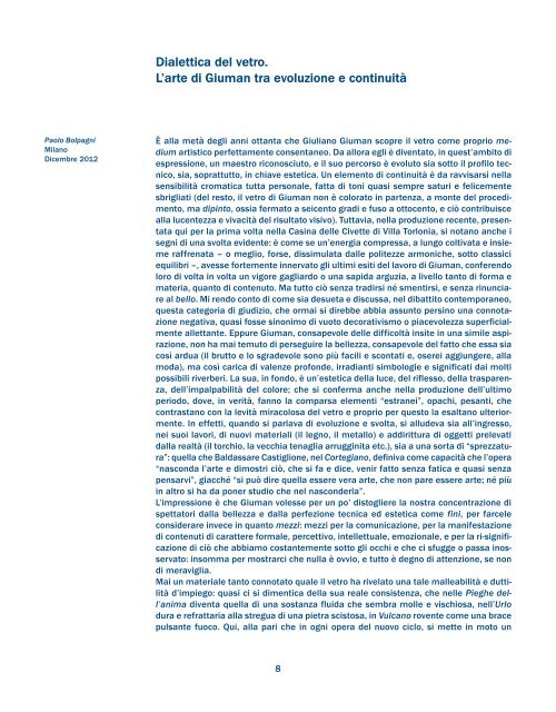 Catalogo della mostra Virus Vitreum - Giuliano Giuman